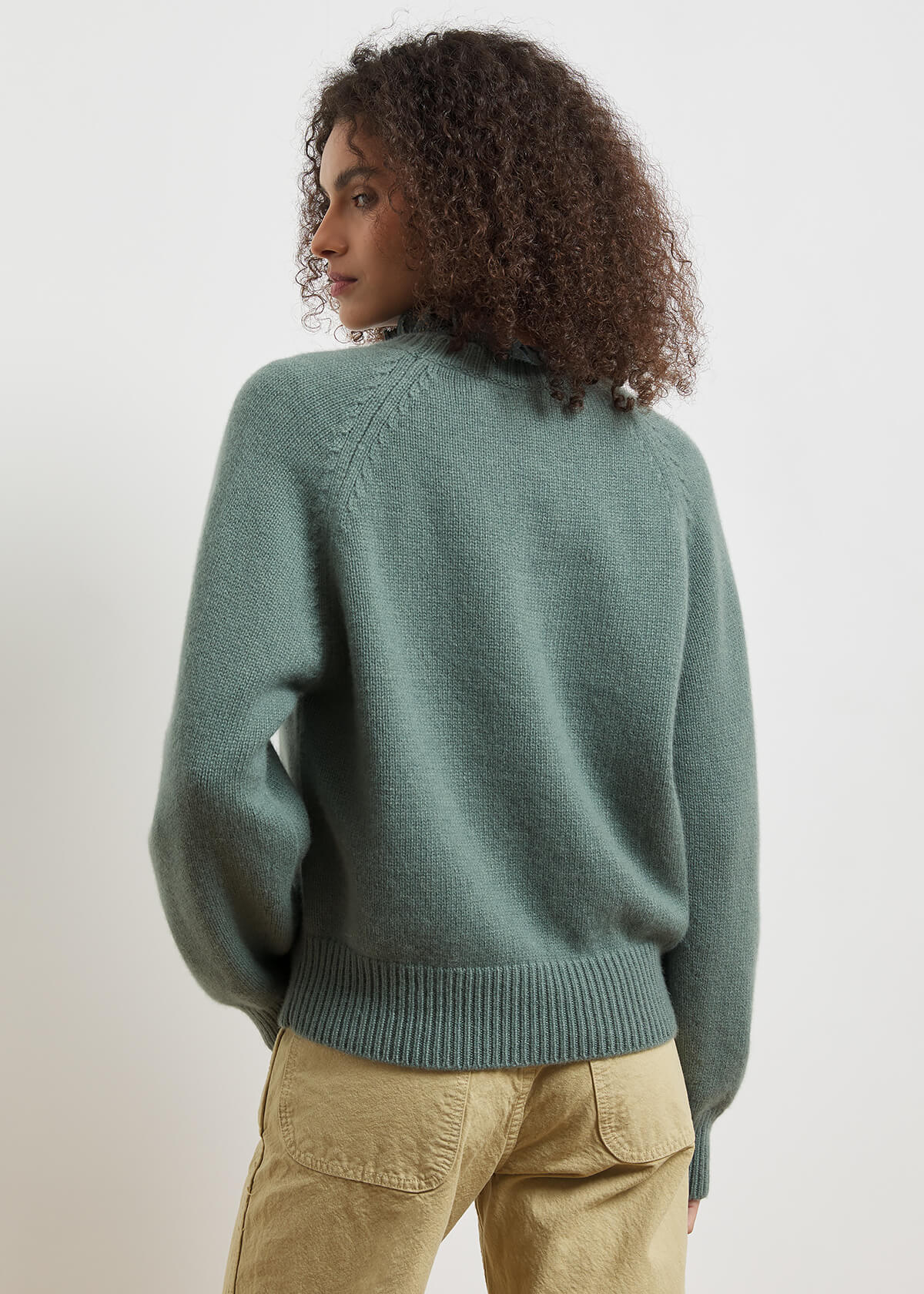 AUTEUIL CASHMERE JUMPER — SAGE