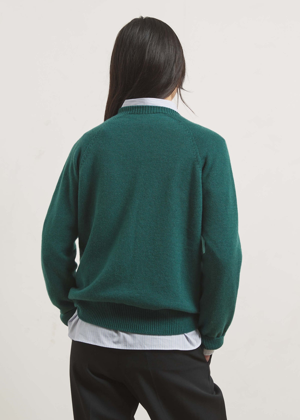 CADAQUÉS CASHMERE JUMPER — PETROL