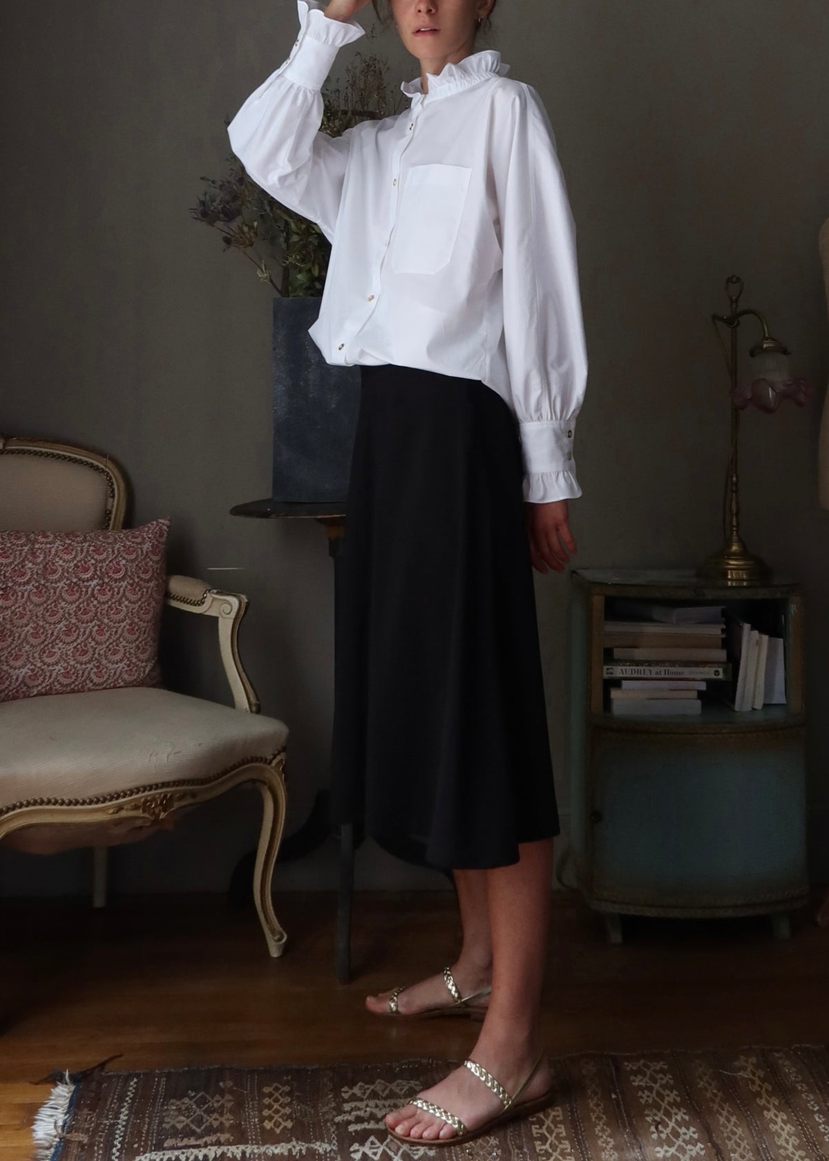 MEMOIR 2 BLOUSE — WHITE