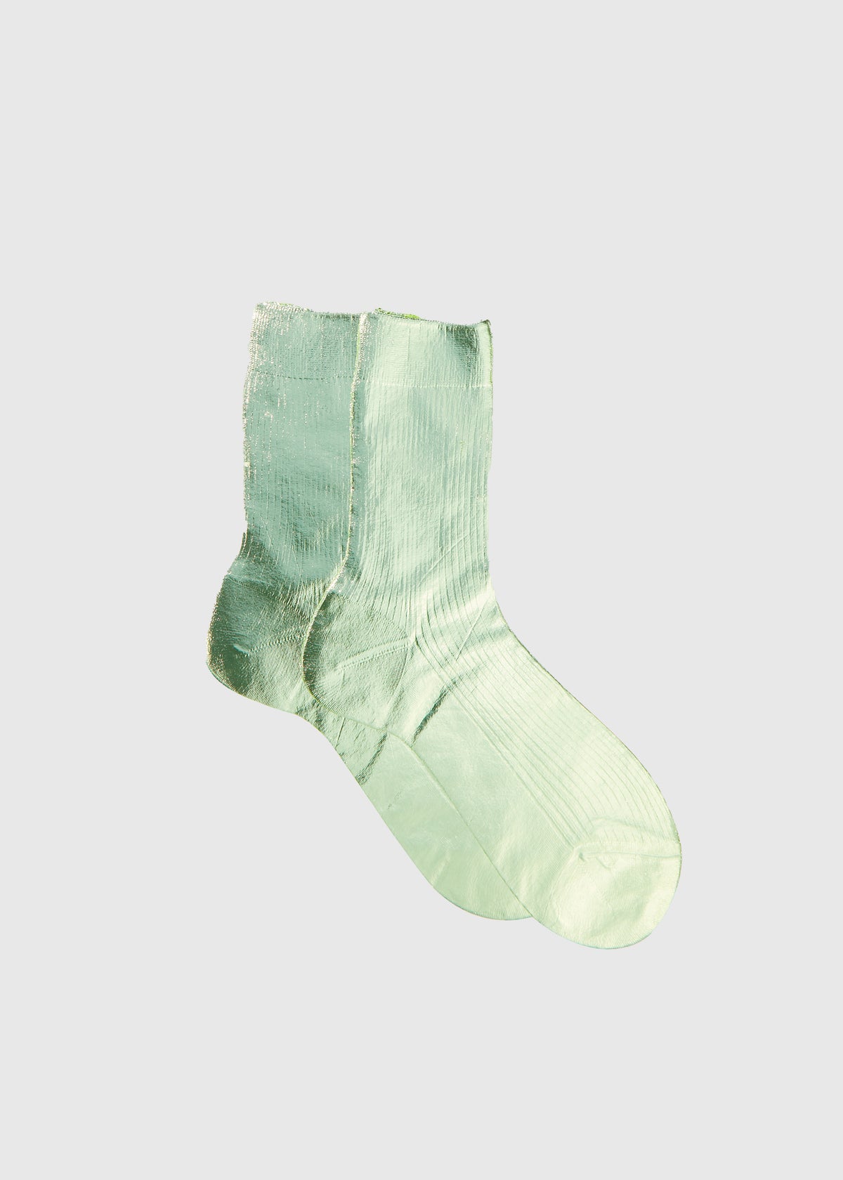 RIBBED LAMINATED SOCKS — VERDINO