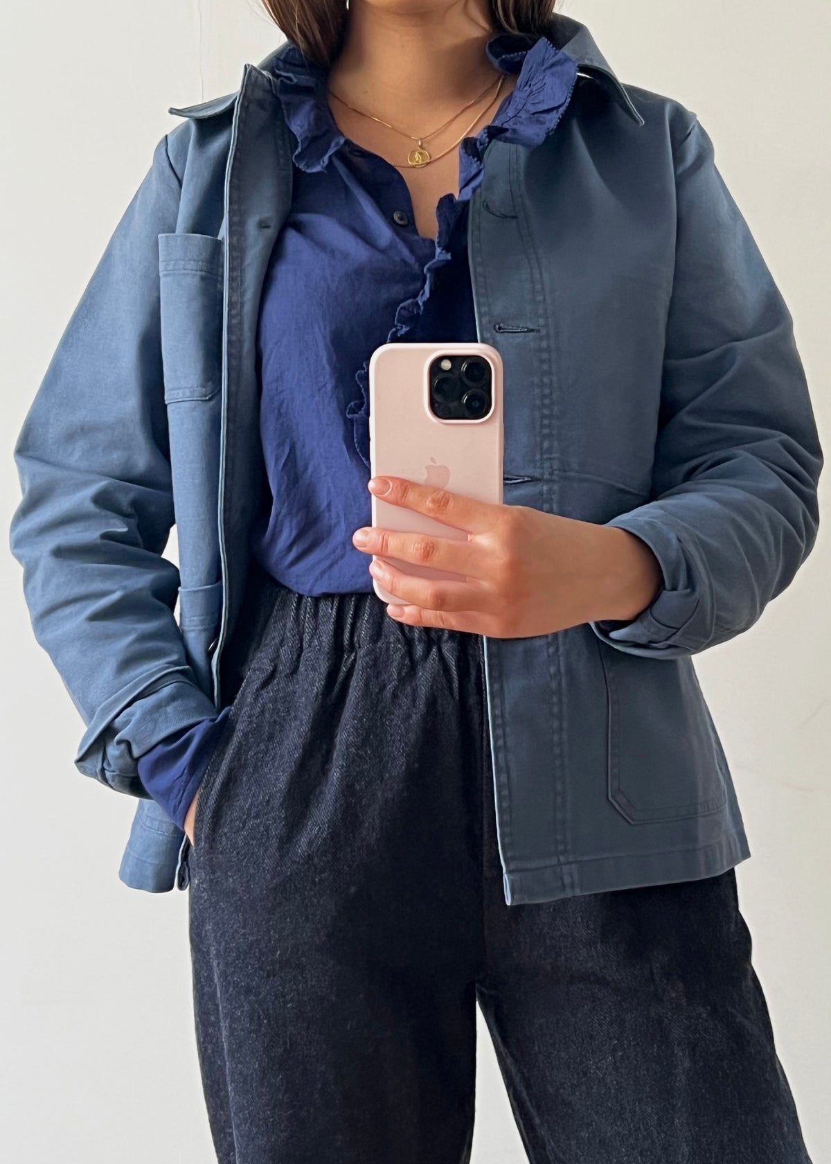 FRENCH WORKWEAR JACKET — BLUE