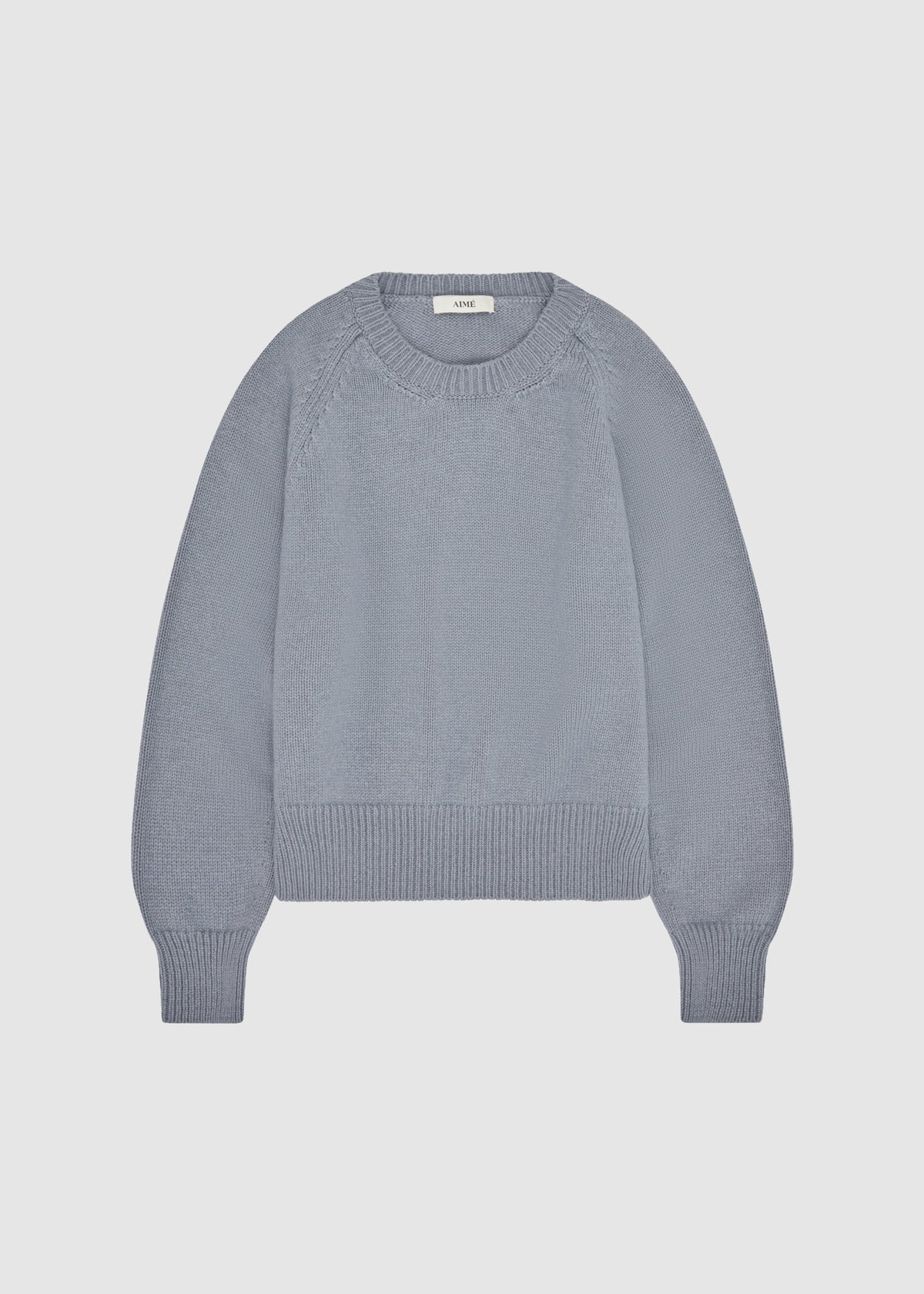 AUTEUIL CASHMERE JUMPER — BLUE GREY
