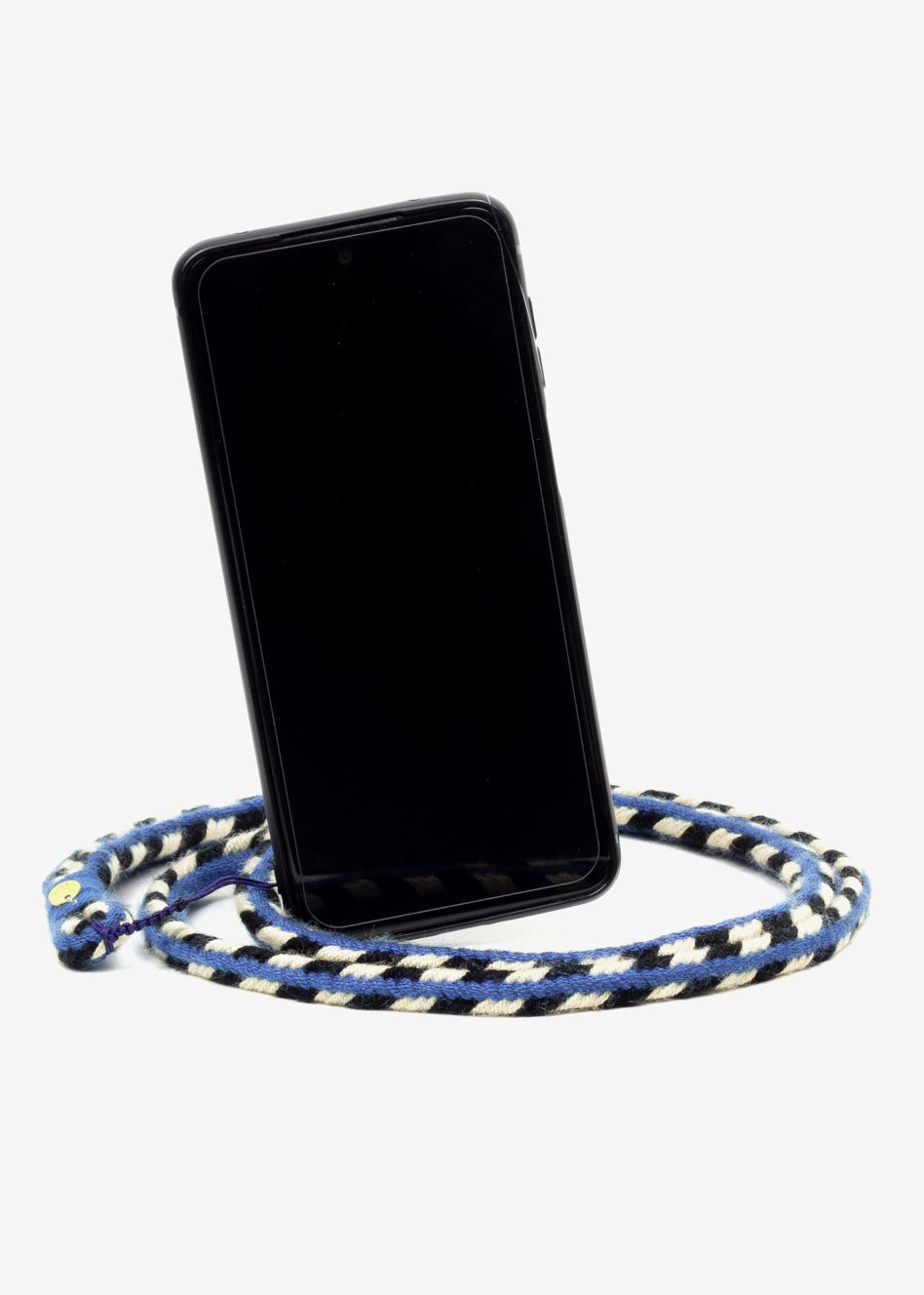 MOBILE PHONE CORD — TEAL & NAVY