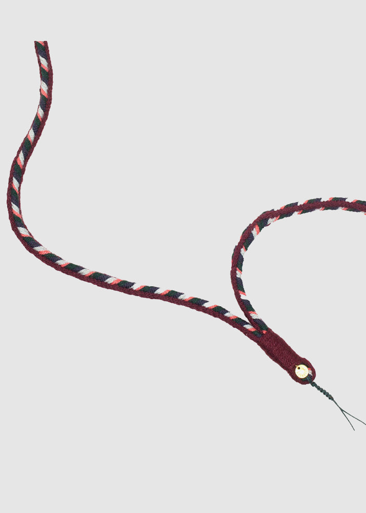 MOBILE PHONE CORD — GREEN & BORDEAUX